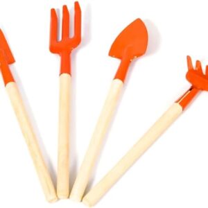 Conjunto de Ferramentas Para Jardinagem e Horta Com 4 Peças